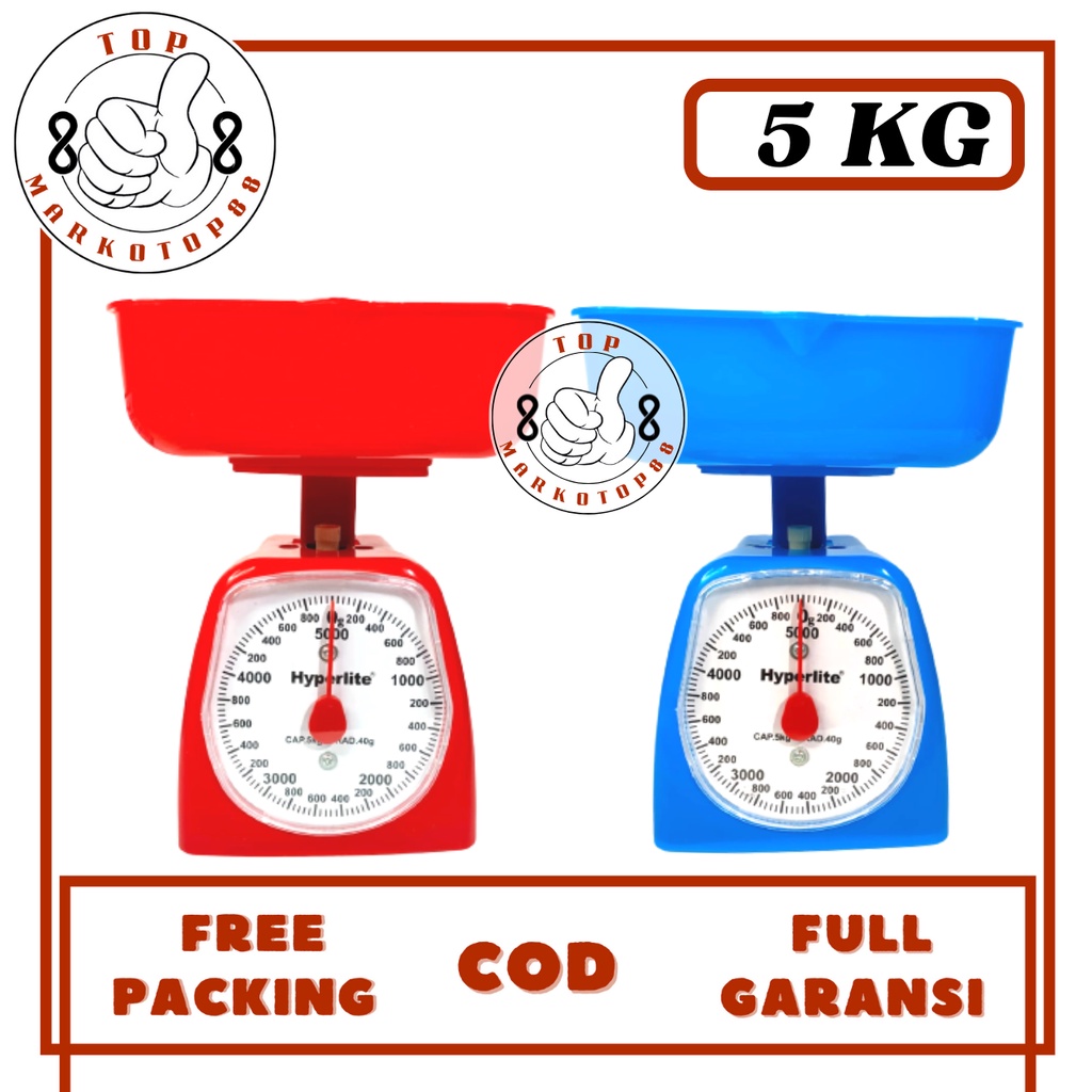 TIMBANGAN KUE ANALOG 5 KG HYPERLITE TCS 01 TIMBANGAN BERAT KUE KOPI BERAS MAKANAN KUE TIMBANGAN ANAL
