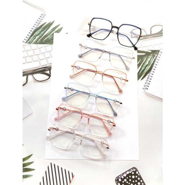 kacamata frame wanita style Korea 1057 terbaru