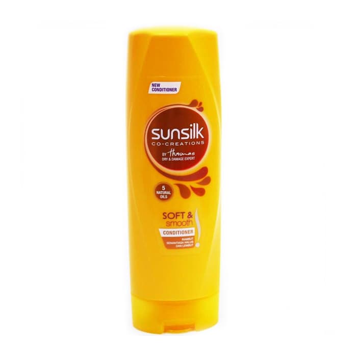 PAKET SUNSILK Soft Smooth (kuning) Shampoo + Conditioner 170 mL