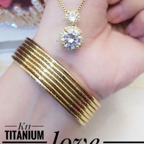 TiTanium set gelang kalung R63