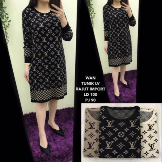 Tunik LV Rajut Import Premium