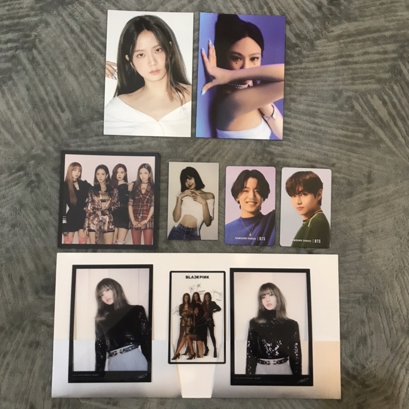photocard pc blackpink bts lisa jennie jisoo rose V taehyung jungkook samsung the album butter 0327