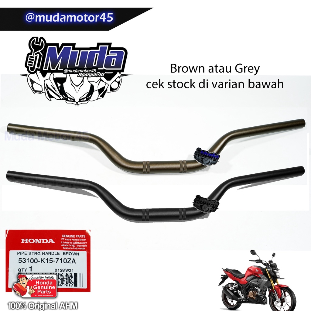 Neo STANG CB150R V4 CB150X 2021 2022 FATBAR BROWN COKLAT OR HITAM GREY 53100-K15-710ZA-710ZB-K3B