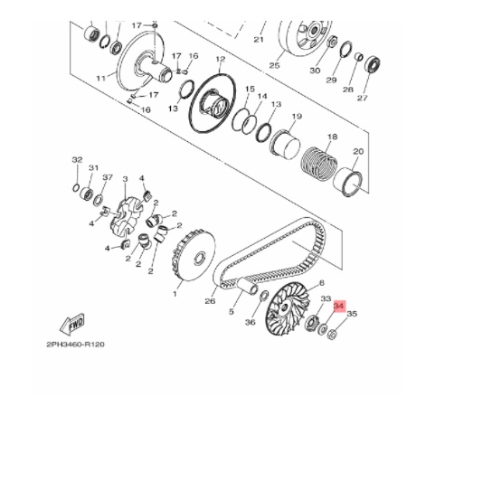 washer conical spring ring cekug puly rumah roller roler cvt mio m3 s z soul gt fino xride x ride gear 125 freego free go fazzio original ygp 90208-12808