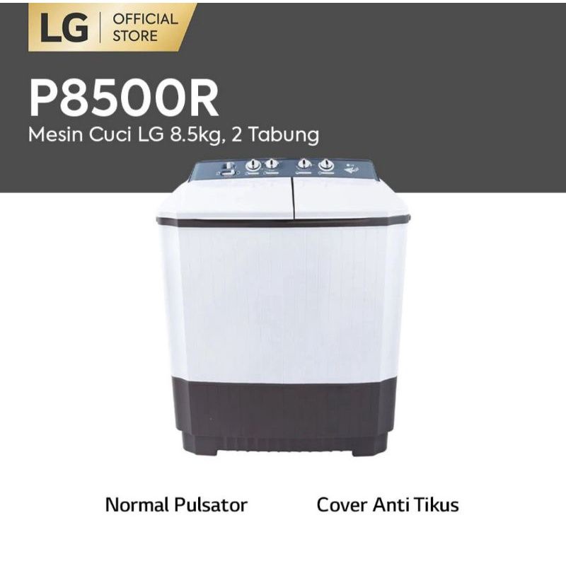 Mesin Cuci 2 Tabung LG P8500 8,5kg