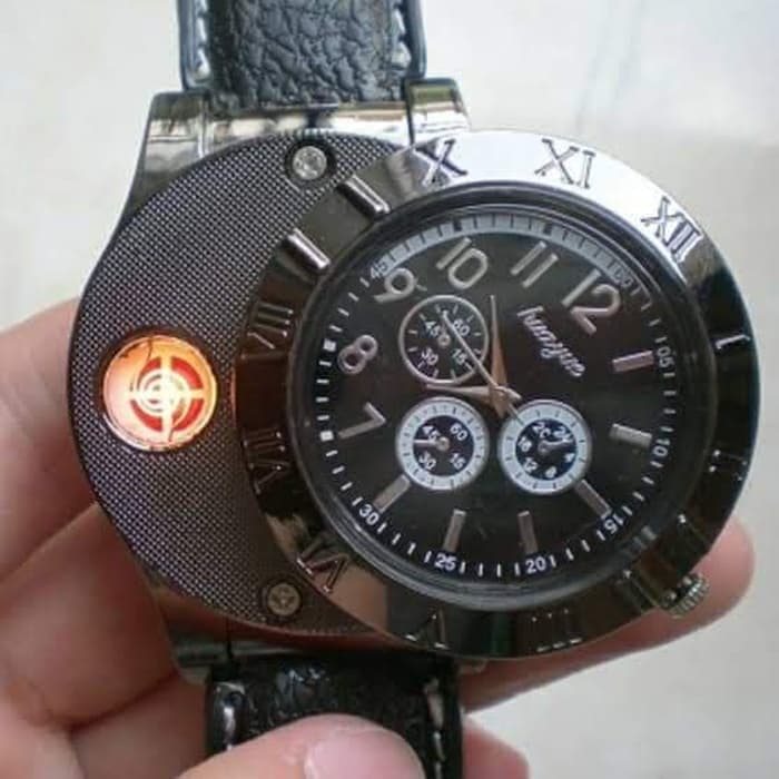 Jam Tangan Korek Elektrik The Lighter Watch Premium jam korek elektrik