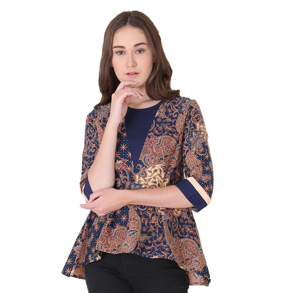 Rianty Blouse Atasan  Batik  Wanita Cheril Shopee  Indonesia