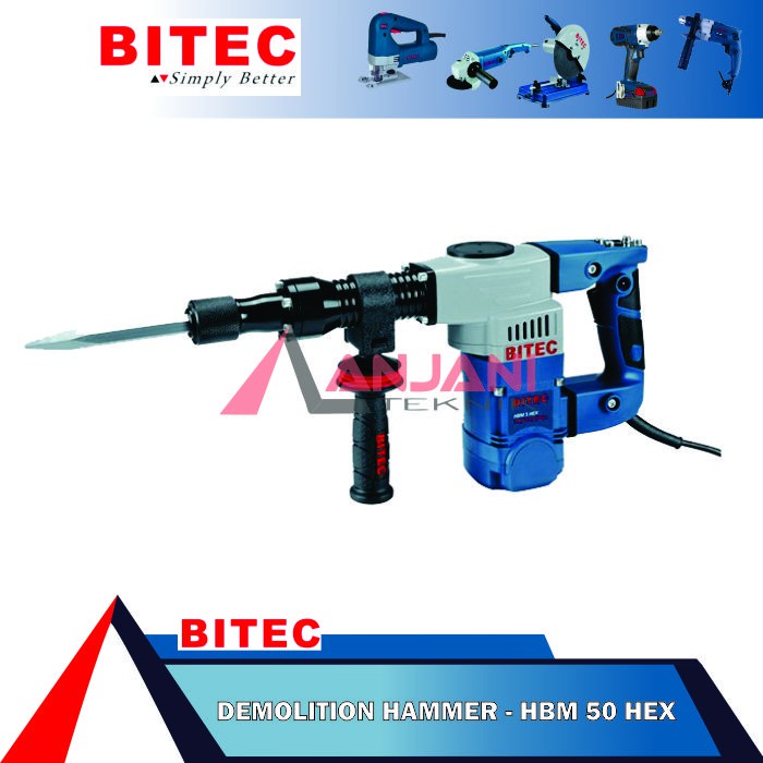 Jual BITEC HBM 50 HEX MESIN BOBOK BETON JACK DEMOLITION HAMMER HBM50HEX ...