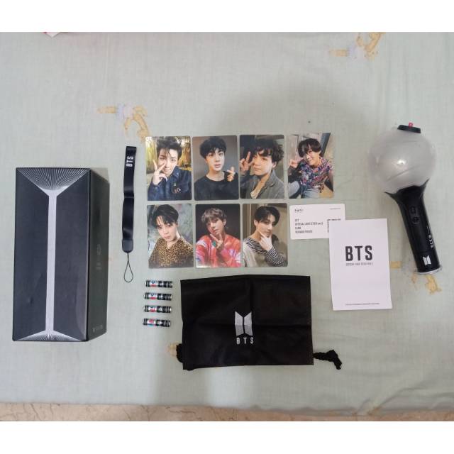ARMY BOMB ARMYBOMB BTS VER 3 LIGHTSTICK  FULLSET FULL SET PENGKAP PRELOVED SECOND BACA DESC