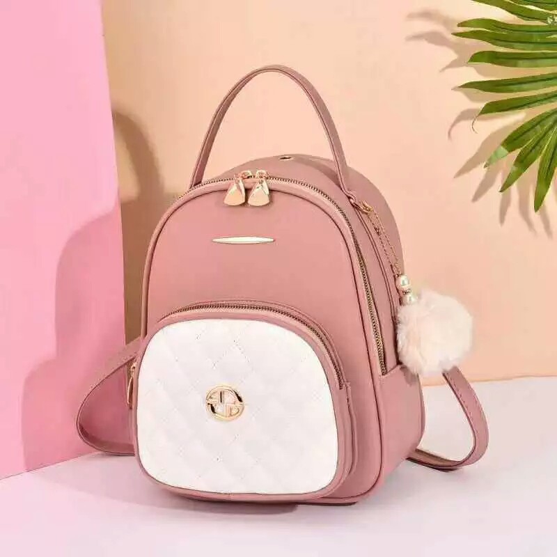 JK  1KG 749 MUAT 2PCS TAS RANSEL SELEMPANG FASHION IMPORT MULTIFUNGSI