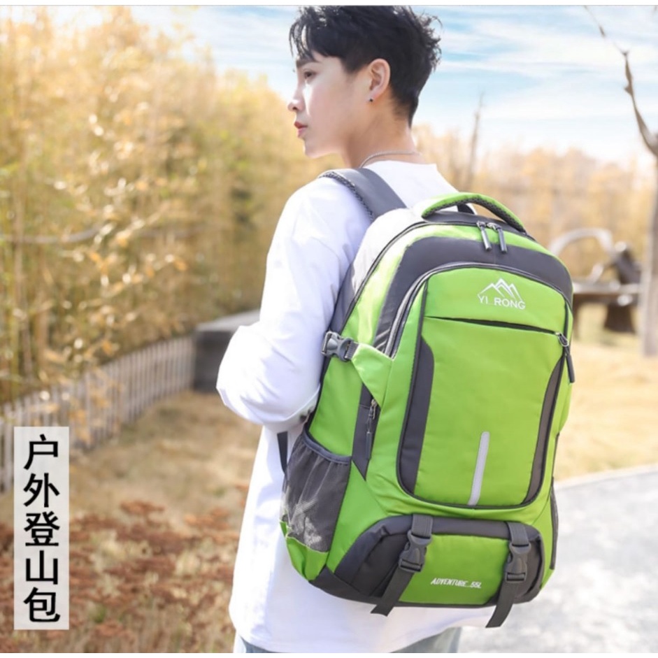 BJ31881 - BLACK/DARKBLUE/GREEN/RED - TAS GUNUNG TAS TRAVEL RANSEL BACKPACK HIKING IMPORT POLYESTER TERMURAH TAS PRIA UNISEX RANSEL BESAR TERLARIS BAGSTORE JAKARTA JKT LT1881 BQ3139 GT1840