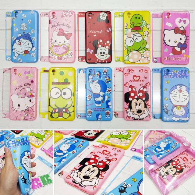 CASE XIAOMI MIA2 LITE SOFT CASE 360 KARAKTER CASING KARTUN FREE TEMPERED GLASS XIAOMI MI A2 LITE