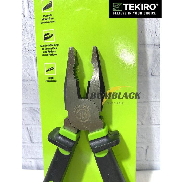 TEKIRO Tang Kombinasi 7 inch 7 inci 7 inchi Jepit Linemans Pliers