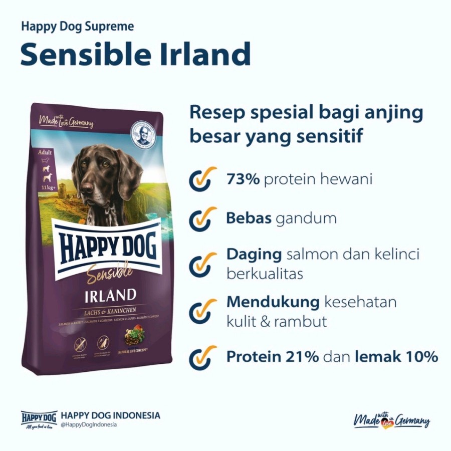 Happy Dog Supreme Sensible Ireland 1kg Freshpack