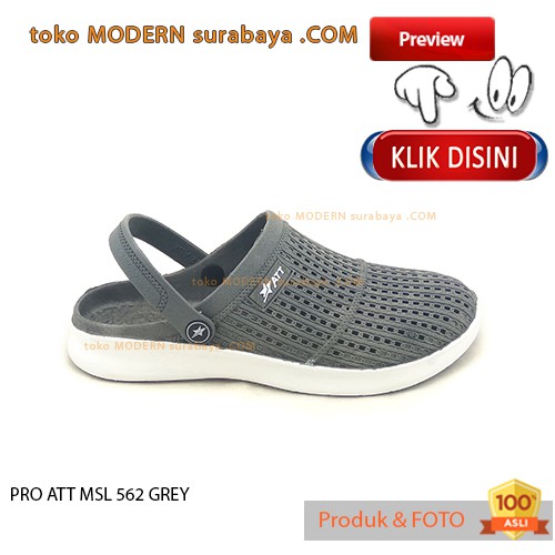 PRO ATT MSL 562 ABU ABUsepatu Pria Karet Slip On Slop Flip Flop