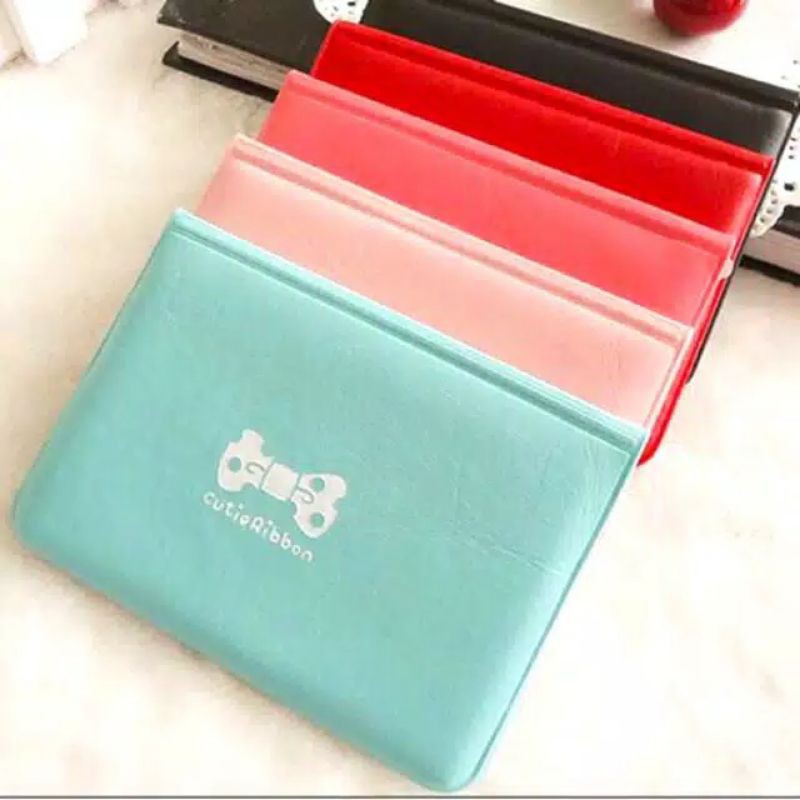 Dompet Kartu Nama Card Holder KTP Sim Atm Tempat Kartu Ribbon