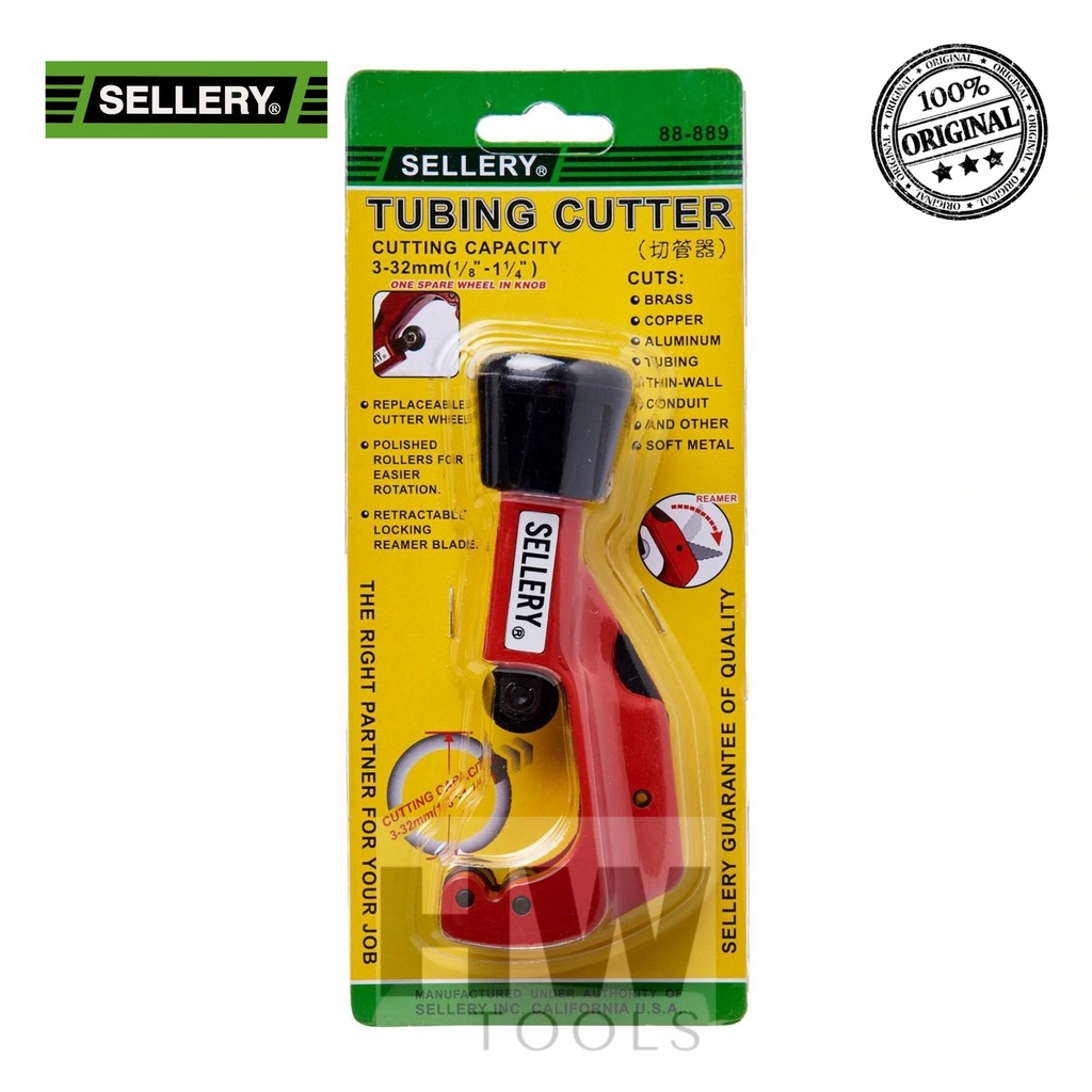 

ALAT PEMOTONG PIPA 3-32mm TUBING CUTTER 88-889 SELLERY