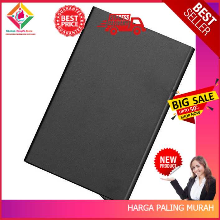 Asli Murah Dompet Kulit Pria Dompet Kulit Sintetis Rhodey Dompet Kartu Slim Slider Aluminium - G882