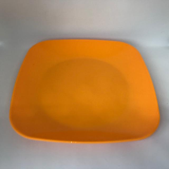 [COD] PIRING COREL FIBER MELAMIN KUALITAS PREMIUM BERBAHAN SAFE FOOD-Orange (BESAR)