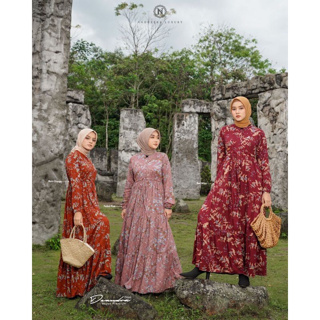 DEANDRA DRESS SIZE S - XXL BY NADHEERA LUXURY