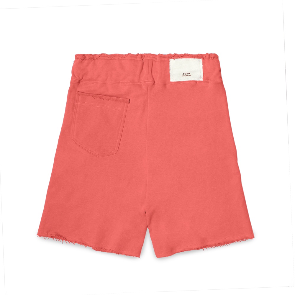 Ader Error Scratch Text Shorts Orange