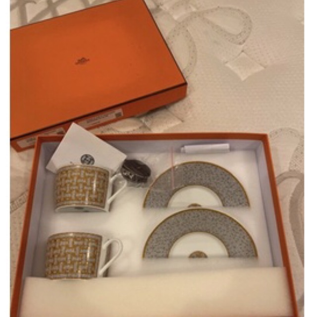 preloved set cangkir hermes authentic