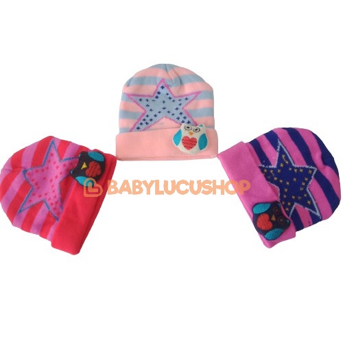 Topi Bayi Rajut Jumbo Boboko Motif Bulat