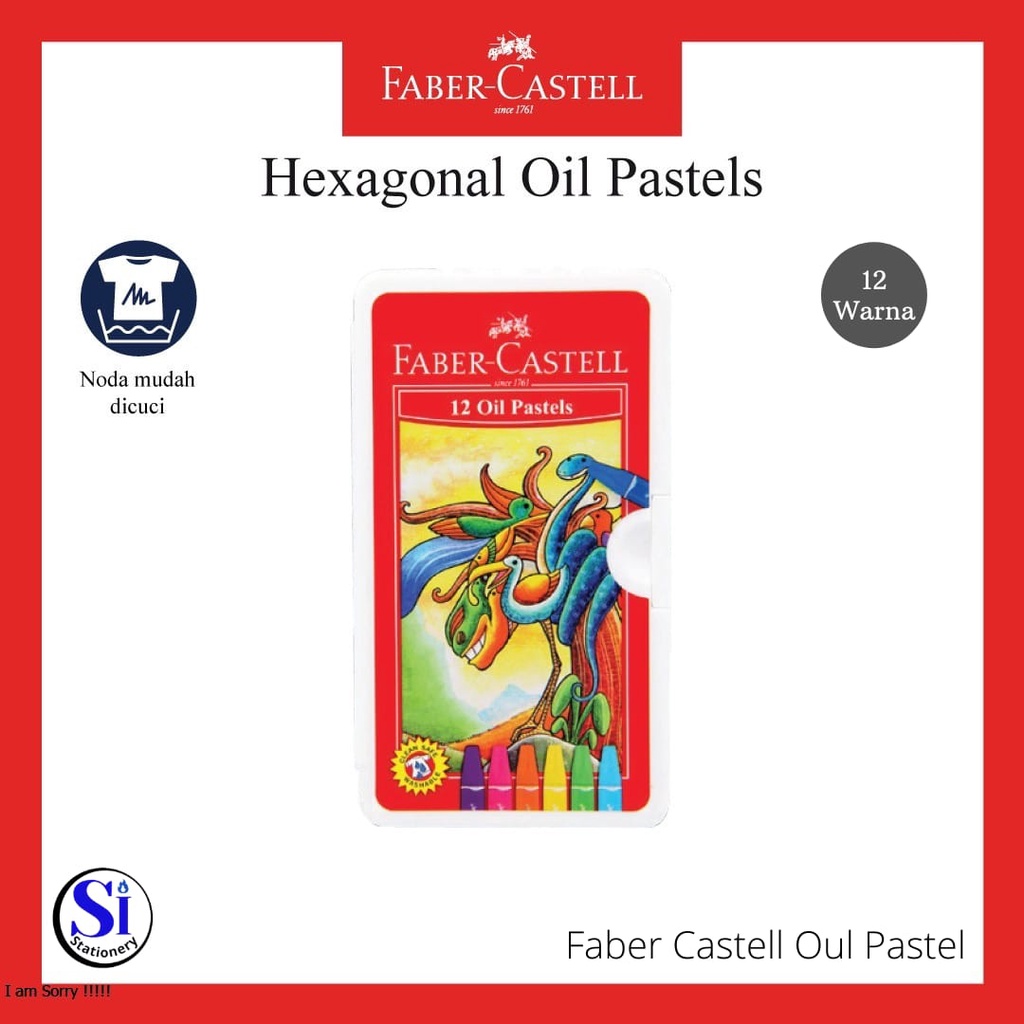 

Crayon Hexagonal Oil Pastell Faber Castell 12 warna