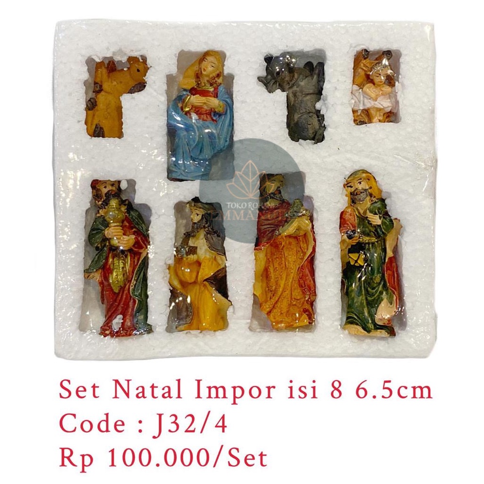 

Pajangan Set Natal / Gua Natal Import isi 8 uk 6.5cm