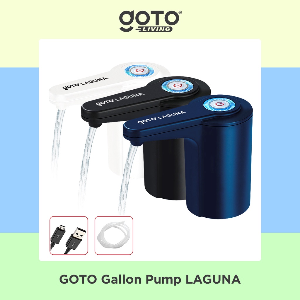 Goto Laguna Gallon Pump Dispenser Air Pompa Galon Elektrik Charge USB