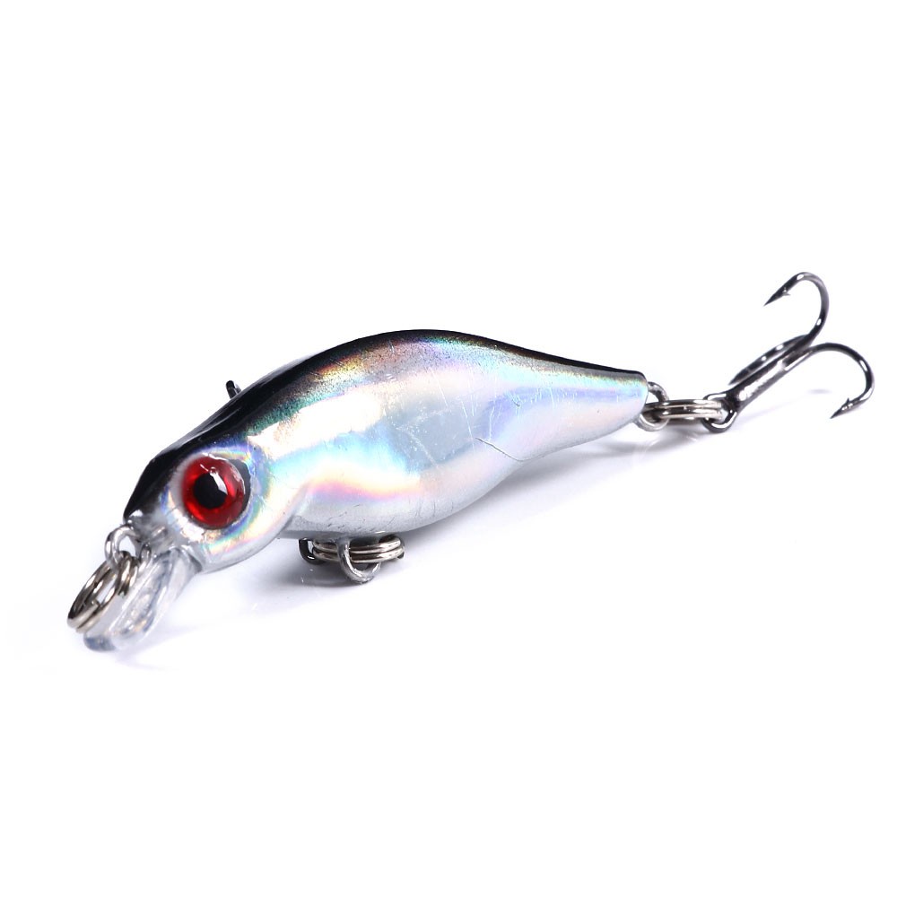 HENGJIA 6PCS Minnow Sinking Wobbler Fishig Bait Umpan Pancing Hard Bait 5cm 2.7g Artificial Crankbait Fishing Tackle