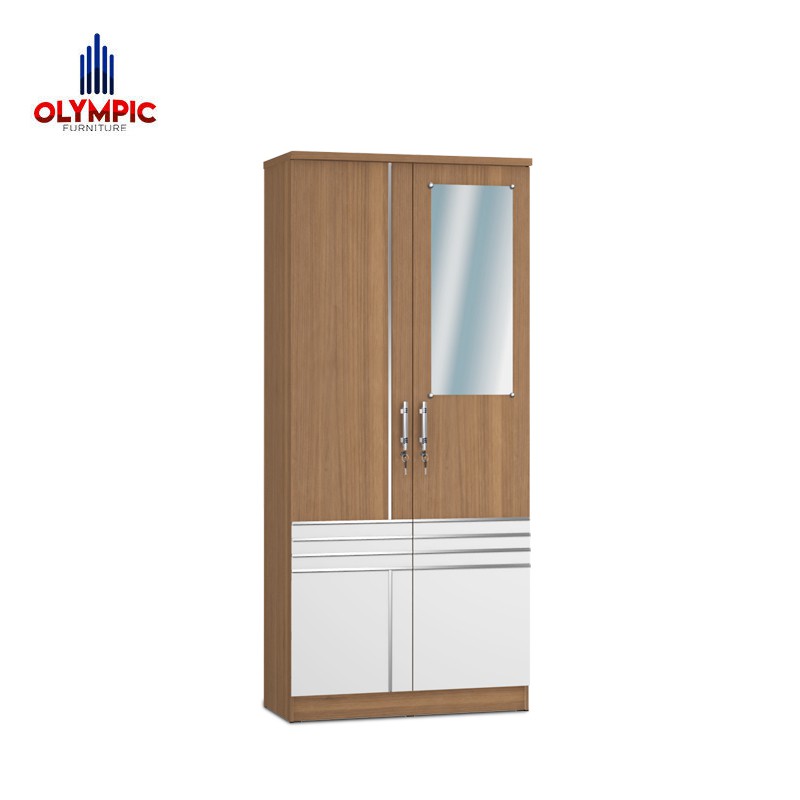 Olympic Lemari Kayu Dua Pintu Lemari Pakaian Lemari Olympic Lemari Kayu Dua Pintu Lemari Pakaian Lemari