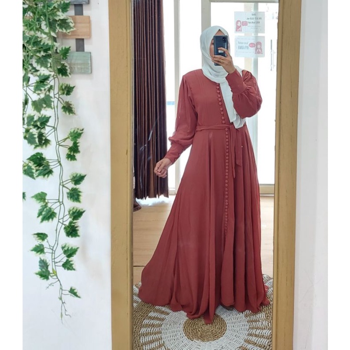 Gamis ori zakira/ gamis seribu kancing