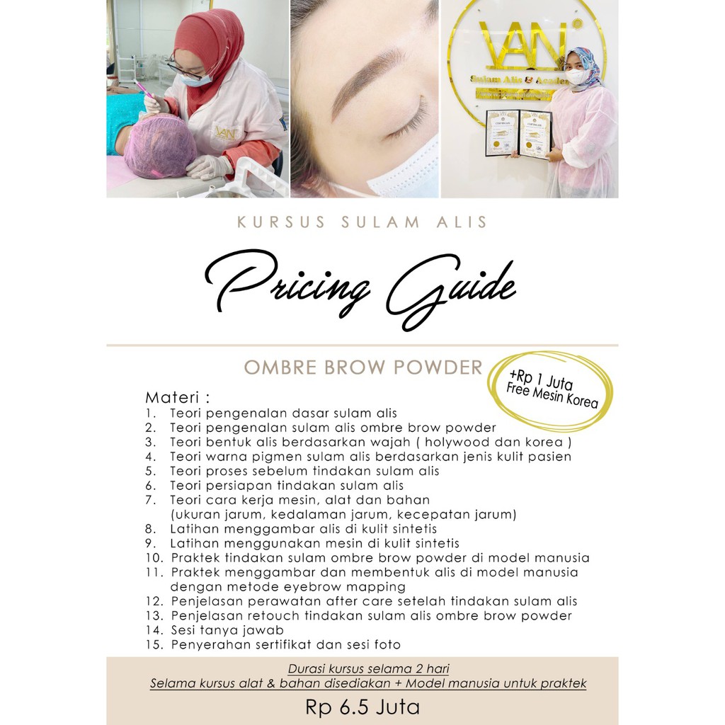 KURSUS SULAM OMBRE BROW POWDER