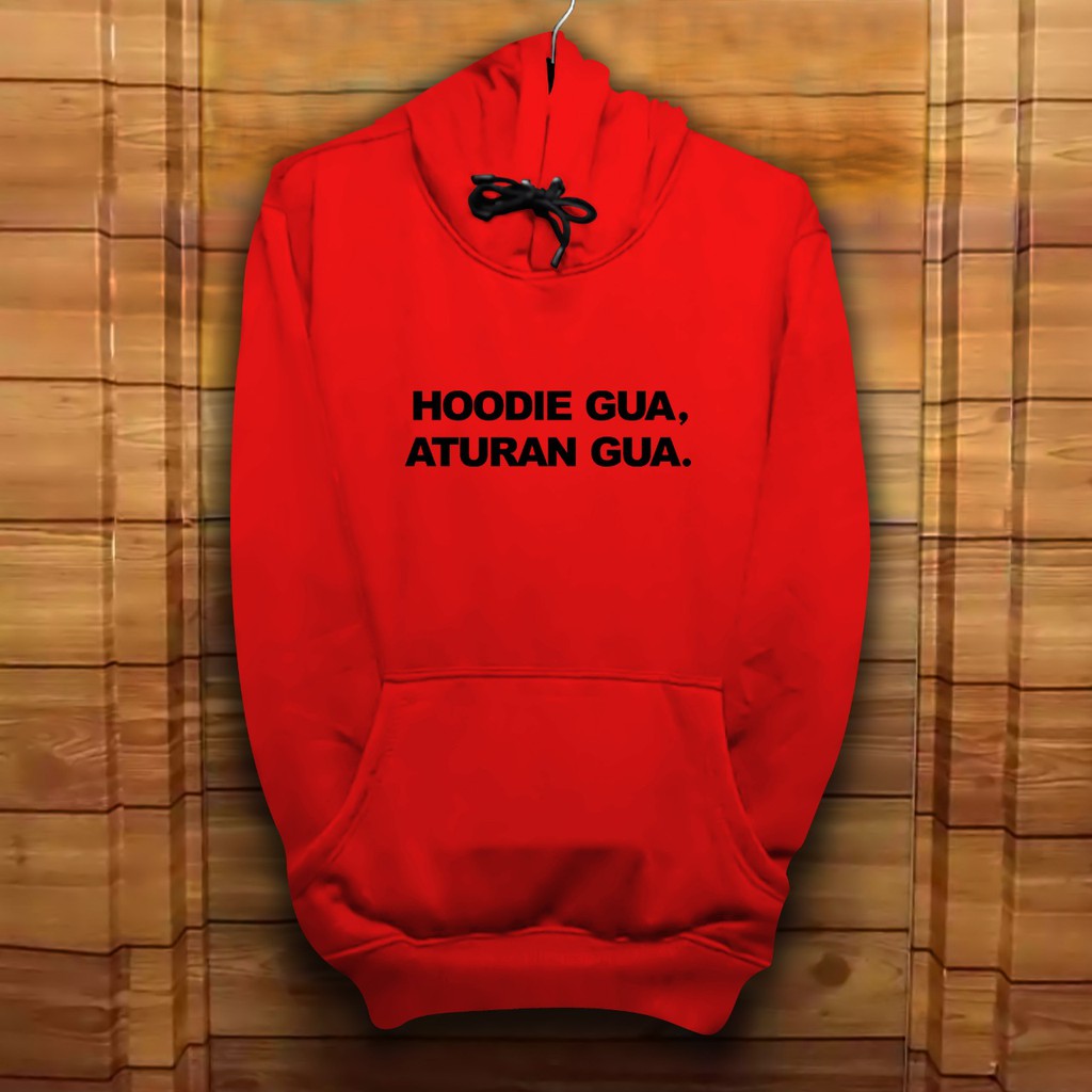 Hoodie Pria / Hodie Pria  / Jaket Pria / Sweater Hoodie Aturan Gua Bahan Fleece UK L-XL