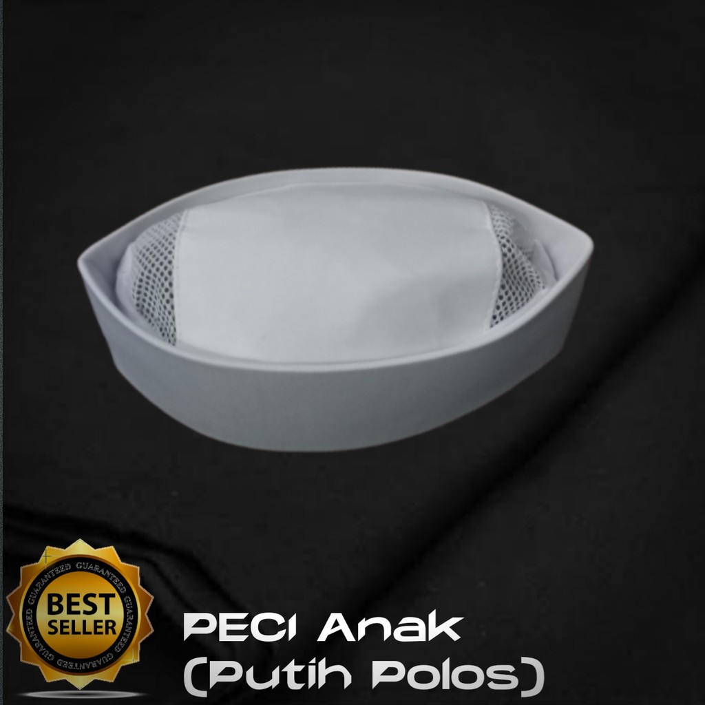 Peci anak spon putih