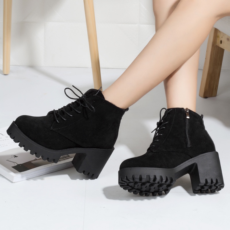 ✅PINKEY P055 SEPATU WANITA SEPATU HEELS BOOTS FASHION KOREA TERBARU