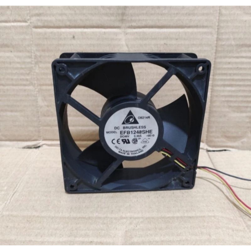 kipas delta hingsped pakai bearing DC 48V (0,30a - 0,18a ) Ukuran 12cm×12cm