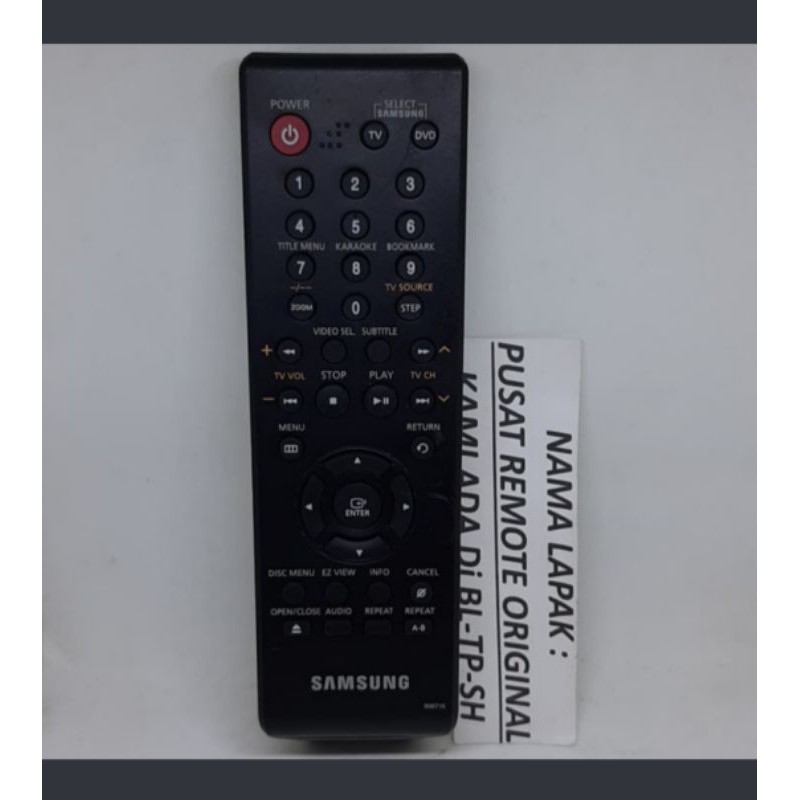 REMOTE REMOT DVD PLAYER SAMSUNG ORIGINAL ASLI PENDEK