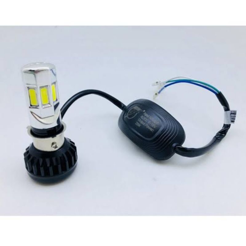 LAMPU DEPAN LED MOTOR MOBIL 12 VOLT 6 SISI + KIPAS UNIVERSAL