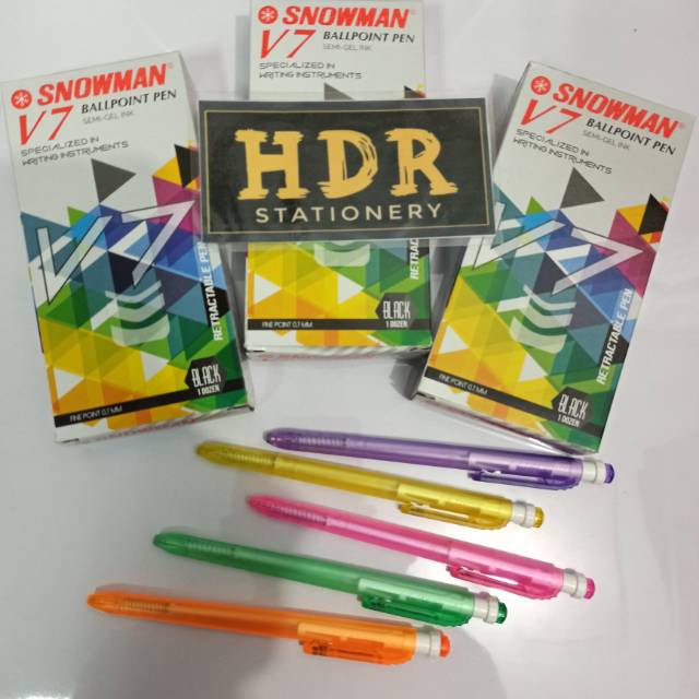 

Pulpen / Bolpen Snowman V7