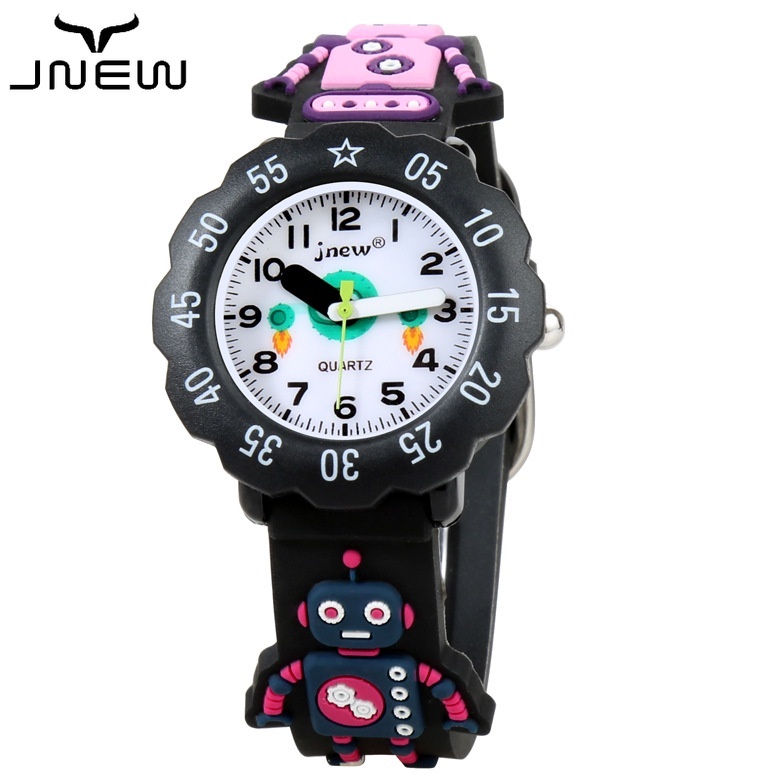 Children's cartoon robot watch student quartz watch girl boy silicone jelly watch personality watch