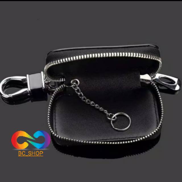 DOMPET KULIT STNK GANTUNGAN KUNCI MOBIL/MOTOR KEREN