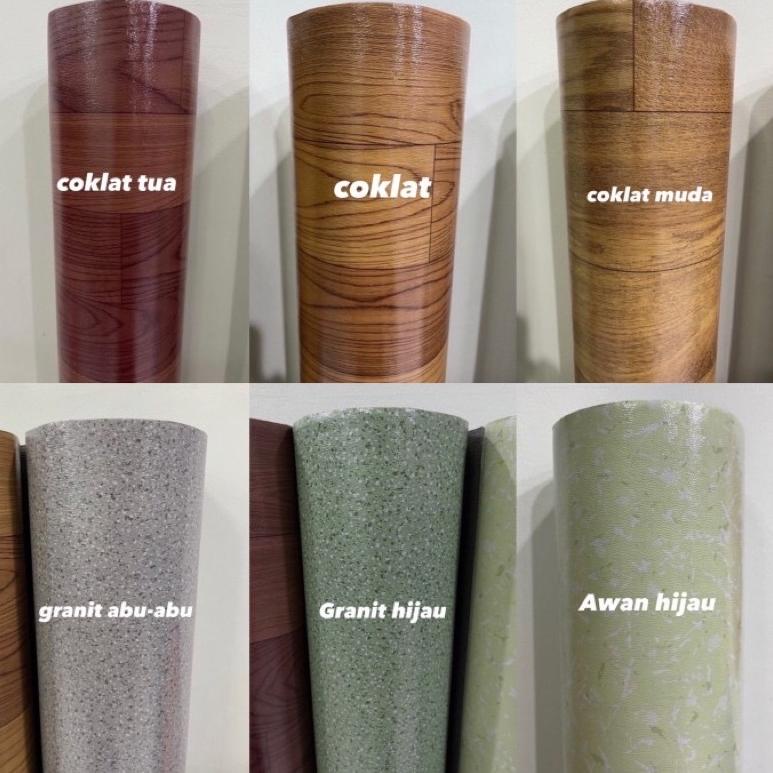 [KODE BARANG S0982] KARPET VINYL LANTAI IMPORT MOTIF KAYU / MARMER PERLAK WALLPAPER KERAMIK LANTAI V