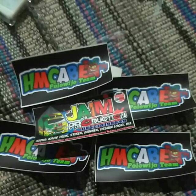 STICKER PRINTING HM CABE