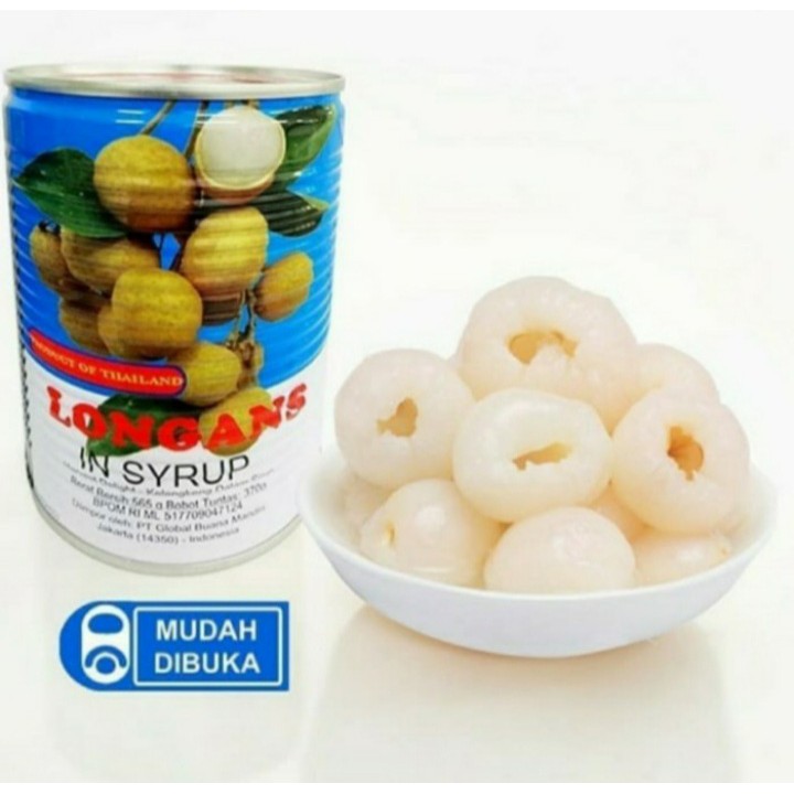 

Longan Kaleng / Longans in syrup 565 gr (Kartonan isi 12 kaleng)