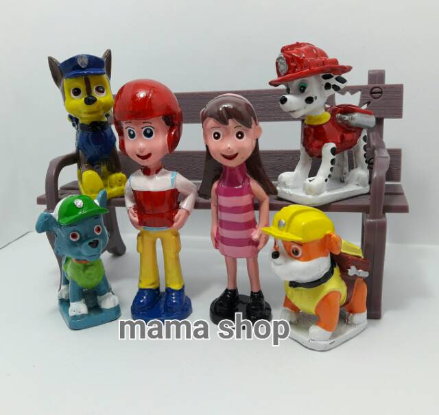 Topper Cake Figure Paw Patrol / Patung Kue / Boneka Cake / Hiasan Kue Ultah