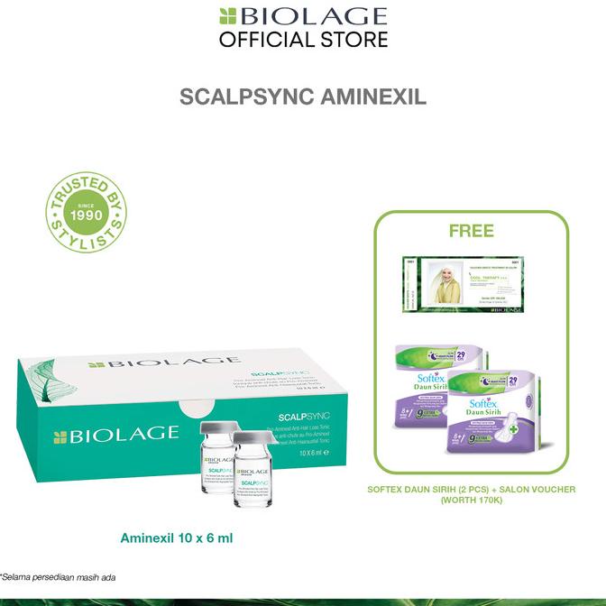 NEW SALE BIOLAGE SCALPSYNC AMINEXIL - SERUM UNTUK RAMBUT RONTOK SALE