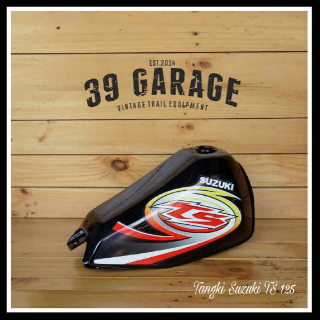 Tengki trail klasik model suzuki TS 125 tangki trail vintage suzuki TS trail jadul trail tua