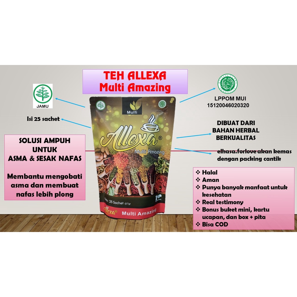 

Allexa Multi Amazing/Obat asma dan sesak nafas herbal ampuh/Teh herbal asma dan sesak nafas/Solusi ampuh asma dan sesak nafas